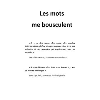 Les mots me bousculent