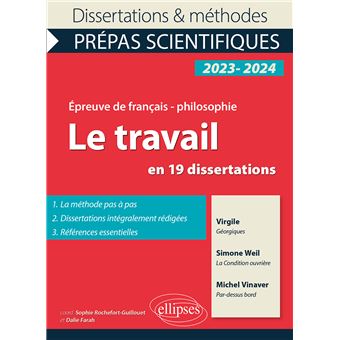 Le travail en 19 dissertations