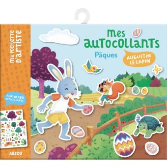 Ma pochette d'artiste - mes autocollants pâques - augustin le lapin