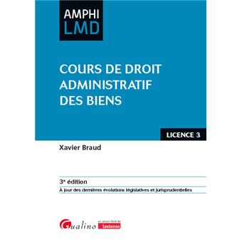 Cours de droit administratif des biens