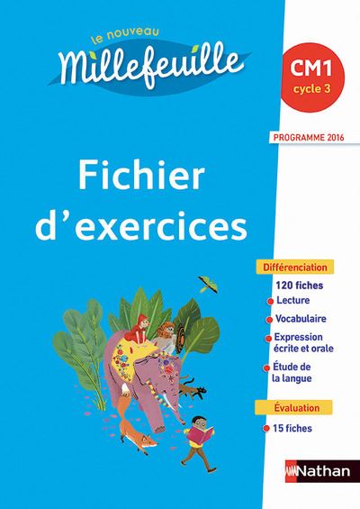 Millefeuille CM1, Fichier d'exercices