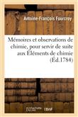 Mémoires et observations de chimie