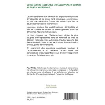 Vulnérabilité écologique et développement durable au sahel camerounais