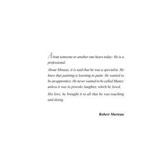 A painter witness to his time Minaux 1923-1986