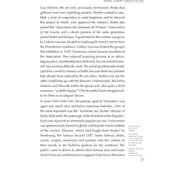 A painter witness to his time Minaux 1923-1986