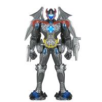 Power Rangers Dino Fury, Dino Knight Ranger Rouge, Figurine articulée de 15 cm avec clé et Accessoire thématique Multicolore