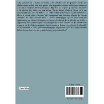 Etude sur la nature du Christ