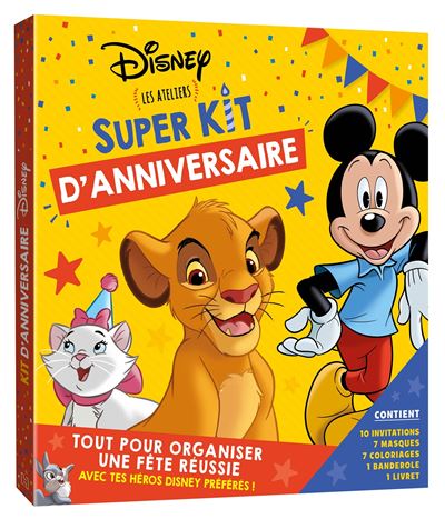 Disney Classiques Kit D Anniversaire Dernier Livre De Walt Disney Precommande Date De Sortie Fnac