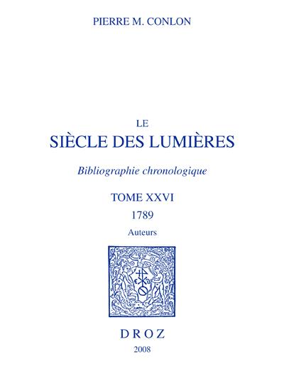 Le siècle des Lumières