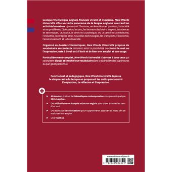 New Words Université. Lexique thématique de vocabulaire contemporain anglais-français