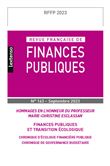 Revue française des finances publiques n°163-2023