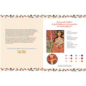 L'art à la manière de Klimt - Sequins à coller rêveries - pochette avec accessoires