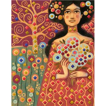 L'art à la manière de Klimt - Sequins à coller rêveries - pochette avec accessoires