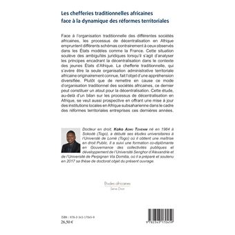 Les chefferies traditionnelles africaines face à la dynamique des réformes territoriales