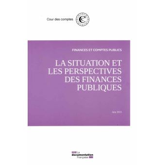 La situation et les perspectives des finances publiques