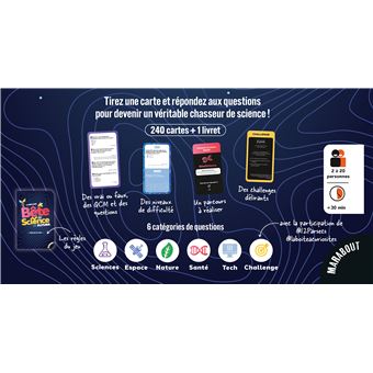 La boîte à quiz Bête de science avec Futura