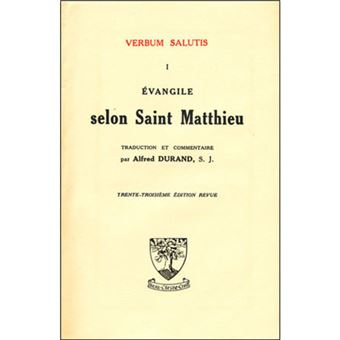 Evangile selon saint Matthieu