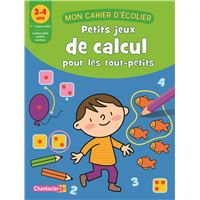 Mon cahier d'écolier (3-4 ans) petits jeux éducatifs - COLLECTIF -  L'intranquille