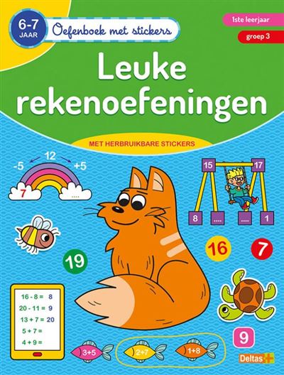 Oefenboek met stickers - Leuke rekenoefeningen (6-7 j.)