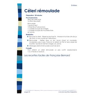 Livre de cuisine Desjardins