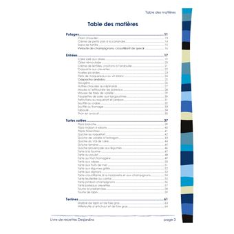 Livre de cuisine Desjardins