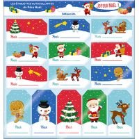 Lot De 4 étiquettes Cadeaux De Noël • Elodie Plume