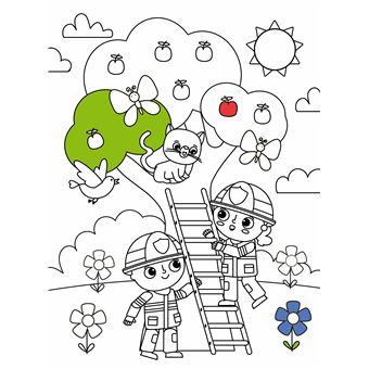 Mon ami le pompier - Bloc à colorier