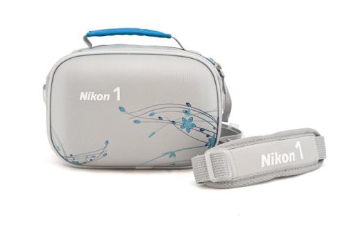 Sac À Bandoulière Nikon Cf-Eu07 Pour Nikon 1 Gris Et Bleu