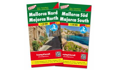 F&B Mallorca Noord en Zuid, set 2 kaarten