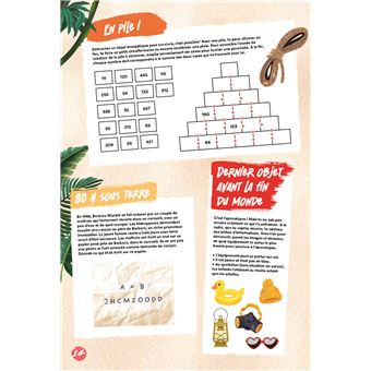 Cahier de jeux - Mission survie : plus de 110 jeux pour s'amuser avec Pi-Wan !