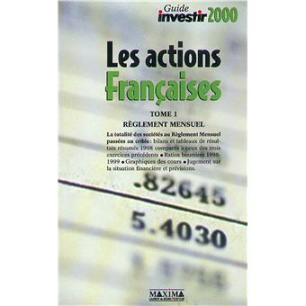 Le guide des action françaises T1 2000 - 1