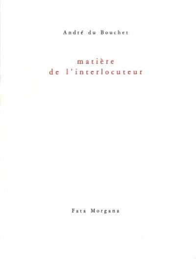 Matiere de l'interlocuteur
