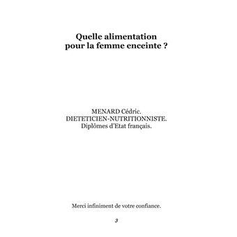 Quelle alimentation pour la femme enceinte ?