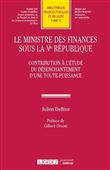 Le Ministre des finances sous la Ve République