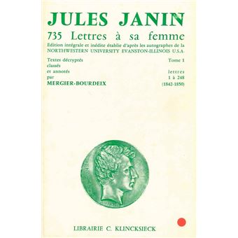 735 lettres à sa femme. Tome I