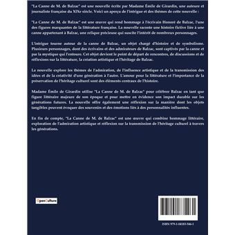 La Canne De M. De Balzac
