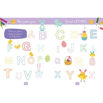 Mes coloriages magiques du printemps et de Pâques - Lettres