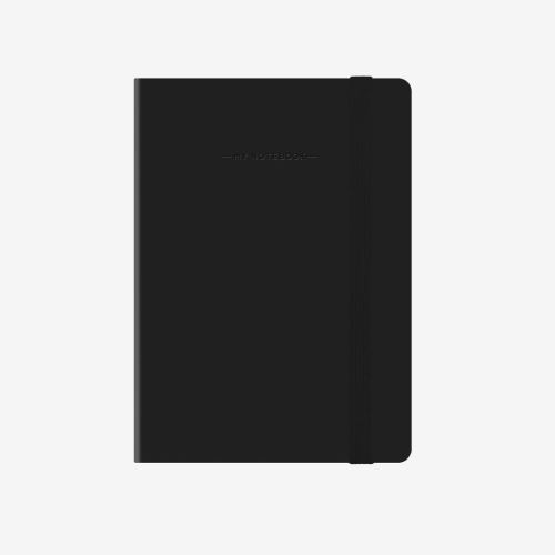 PLAIN NOTEBOOK - SMALL - BLACK 3X