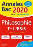 Annales Bac 2020 Philosophie Term L, ES, S