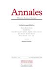 Annales. Histoire, Sciences Sociales n°4/2018 - Histoire qua