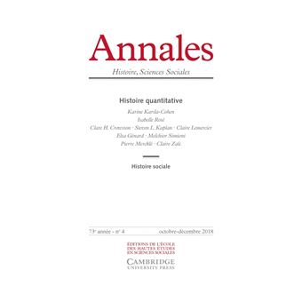 Annales. Histoire, Sciences Sociales n°4/2018 - Histoire qua