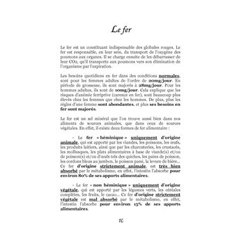 Quelle alimentation pour l'anémie ?