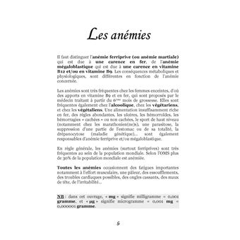 Quelle alimentation pour l'anémie ?