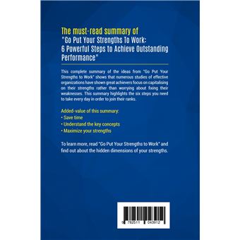 Summary: Go Put Your Strengths to Work