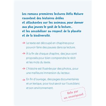 Défis nature   Premières lectures   Un ourson intrépide