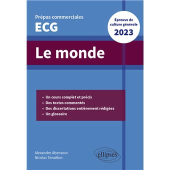 Le monde. Épreuve de culture générale