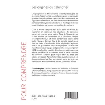 Les origines du calendrier