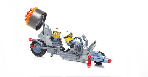Jeu de construction Minions Chaos à moto Mega Bloks 160 pièces