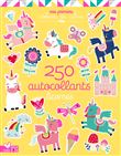 250 autocollants - licornes
