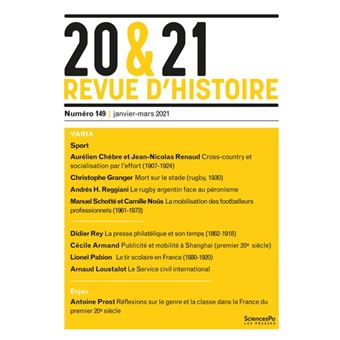 20&21. Revue d'histoire 149